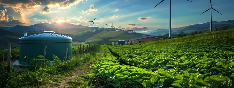 Energy crop field like miscanthus or switchgrass